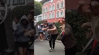 Michael Jackson impersonator Daryl Jackson trending dancer baguiocity busking viralshort [upl. by Ynatil]