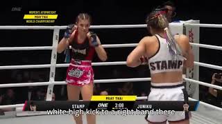 R1 STAMP VS ALMA JUNIKO MUAYTHAI FIGHTS [upl. by Adalie]