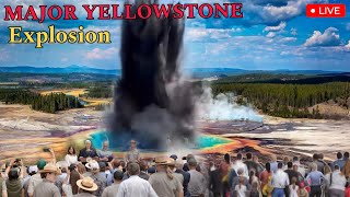 Horrible Today  A huge explosion at Yellowstoe Park shocked visitors [upl. by Renaxela]