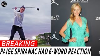 Paige Spiranac Had 6Word Reaction To Caitlin Clarks Awful Tee Shot [upl. by Cheng]