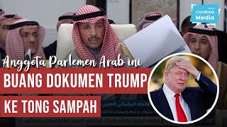 Anggota Parlemen Arab ini Buang Dokumen Trump ke Tong Sampah [upl. by Vivianna914]