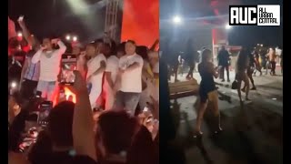 Shots Fired At Pooh Shiesty Lil Durk Smurkchella Concert Fans Run Wild [upl. by Eboh302]