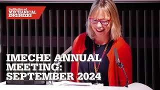 IMechE Annual Meeting September 2024 [upl. by Newsom614]