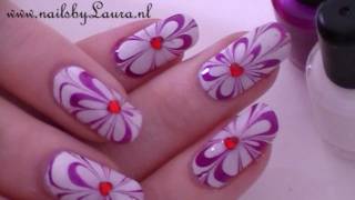 Valentijns tutorial water marble nails [upl. by Amandie950]