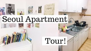 400 Korean Half Basement Apartment Tour  Seoul Gangnam [upl. by Assirialc]