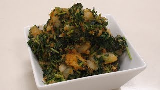 Aloo Methi  Simple Indian Cooking  Sanjeev Kapoor Khazana [upl. by Mcgean]