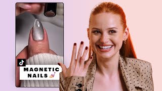 Madelaine Petsch Reacts to TikTok Trends  Allure [upl. by Enawtna]