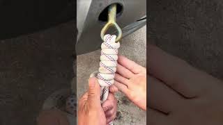 How to create a tow hitch or recovery point for a vehicle survivalknots rope climbing [upl. by Zoila]