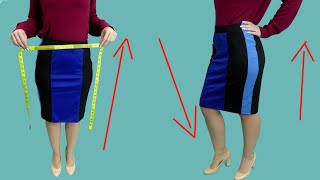 A useful tip how to upsize a skirt the waist easily [upl. by Gnov]