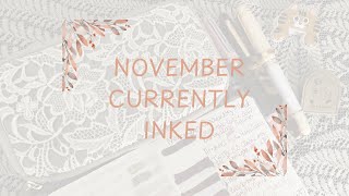 November Currently InkedProgress ReportComparing a few Ink Colors ✍️ [upl. by Shaylynn]