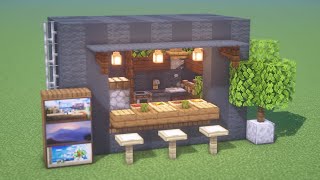 【マインクラフト】コンテナキッチンの作り方  建築講座 【マイクラ店作り方】DeerBuild [upl. by Enilecram88]