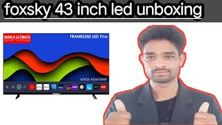 foxsky led tv unboxing  foxsky smart tv review  foxsky tv [upl. by Junno]