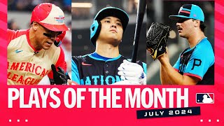 Top 25 Plays of July 2024 ft AllStar Game Shohei Ohtani Paul Skenes nohitters AND MORE [upl. by Cynthia735]