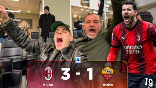 🚀 MOURINHO ESONERATO dopo questa  MILAN 31 ROMA Live Reaction San Siro [upl. by May597]