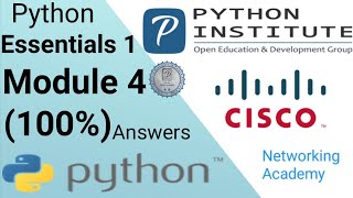 Python Essential part1 Module 4 quiz Test Answers  PCAP  Programming Essentials in Python Cisco [upl. by O'Reilly]