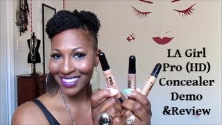 LA Girl Pro HD Concealer DemoReview [upl. by Luoar]