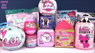 LOL TOY Surprise 5 Mini Brands Fuzzy PETS Minecraft Smooshy Mushy Blind Bags Opening DOLL [upl. by Atwood]