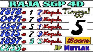 PREDIKSI SGP 8 JULI 2024  PREDIKSI SINGAPORE HARI INI  BOCORAN TOGEL SGP HARI INI  RUMUS SGP [upl. by Meeka727]