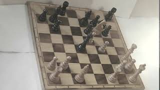 Evseev  Flohr Odessa 1949 24th Move Chess Position [upl. by Eirruc]