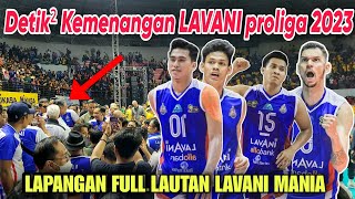 DETIK² KEMENANGAN LAVANI DI PROLIGA 2023 SBY NANGIS TERHARU❗️ [upl. by Filmer]