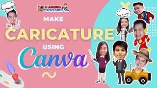 MAKE CARICATURE USING CANVA [upl. by Atikcir]