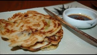 Korean Seafood Pancakes 해물파전 Recipe [upl. by Eilagam]