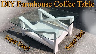 How I made this DIY Farmhouse Coffee Table [upl. by Anoi]