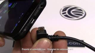 Cable OTG Micro USB para SmartPhones y Tablets con ángulo distribuido por CABLEMATIC ® [upl. by Gronseth]