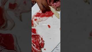 Cooking garlic beef with enoki mushroom cooking fyp shorts food [upl. by David]