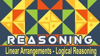 Logical Reasoning  Linear Arrangements l SSC BANK RAILWAYS Exams [upl. by Yvon255]