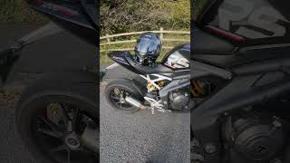 Triumph Speed Triple RS with PRORace Exhaust speedtriple1200rs triumph exhaust exhaustsound [upl. by Viviana218]