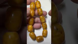 Natural Baltic Amber barrel shaped beads approx 13x18 11 beads [upl. by Sudnak]