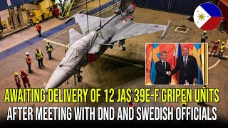 AWAITING DELIVERY OF 12 JAS 39EF GRIPEN UNITS AFTER MEETING WITH DND AND SWEDISH OFFICIALS [upl. by Novyaj]