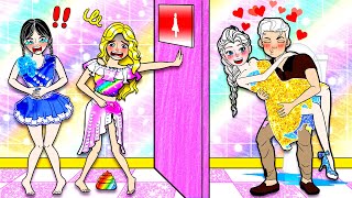 Rainbow Barbie Needs To Go To The Toilet  Barbie Decorate Handmade  DIY Arts amp Paper Crafts [upl. by Swords162]