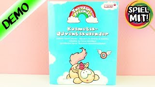 Adventskalender EINHORN SCHMINKE  Wir öffnen alle 24 Türchen Kosmetik Kalender von Nici für Kinder [upl. by Rodablas]