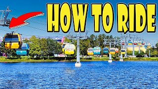 How to Ride the Skyliner Gondola at Disney World [upl. by Lekcar]