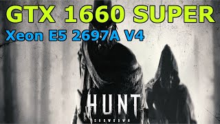 Xeon E5 2697A V4  GTX 1660 SUPER  Hunt Showdown Benchmark [upl. by Karas]