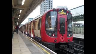 S7 Stock 21401 Poppy London Underground HampC Line Arriving amp Leaving at Plaistow P2 for Barking [upl. by Josiah]