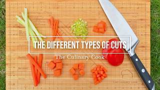 The Different Types of Cuts  The Culinary Cook [upl. by Aisital]