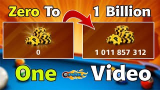 One video 😍 From 0 To 1 Billion Coins 🤯 London To Berlin 8 ball pool [upl. by Devaney]