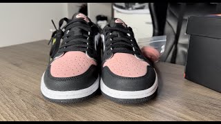 Air Jordan 1 Low Bleached Coral On Feet Review [upl. by Aelem]