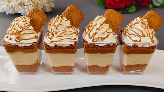 Lotus Biscoff Dessert Cups  No Bake Dessert Cups [upl. by Morly645]