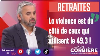 Retraites  quotLa violence est du côté de ceux qui utilisent le 493 quot  Alexis Corbière sur BFMTV [upl. by Htrowslle951]