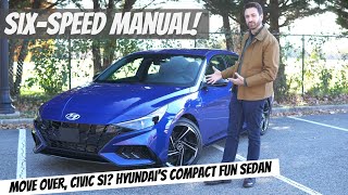 2021 Hyundai Elantra NLine Review Cheap Sporty Manual for the Enthusiast [upl. by Deadman]