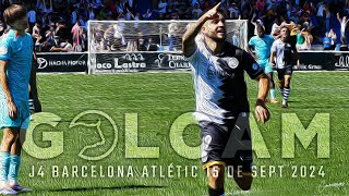 GOLCAM  Jornada 4 1592024 Unionistas de Salamanca 21 Barcelona Atlétic [upl. by Yrdua]