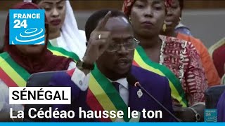 Sénégal  la Cédéao hausse le ton et appelle à rétablir le calendrier électoral • FRANCE 24 [upl. by Reldnahc]