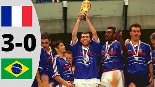 France vs Brazil 30  1998 World Cup Final  All Goals and Extended Highlights [upl. by Trautman]