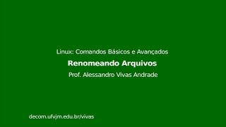 Vídeo 11  Cap 3 Operações em Diretórios e Arquivos Renomeando Arquivos [upl. by Aikcin164]