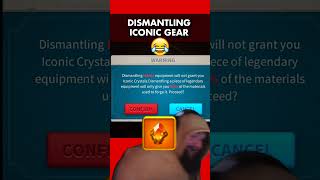 🤣 Dismantling ICONIC LEGENDARY GEAR riseofkingdoms gamingmemes rok [upl. by Anod]