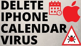 Delete Calendar Virus Events on iPhone amp iPad  Remove iPhone Calendar Spam [upl. by Odnanref432]